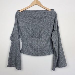 Free People Crazy On You Waffle Knit Thermal